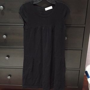 Laurie B black knit baby doll dress